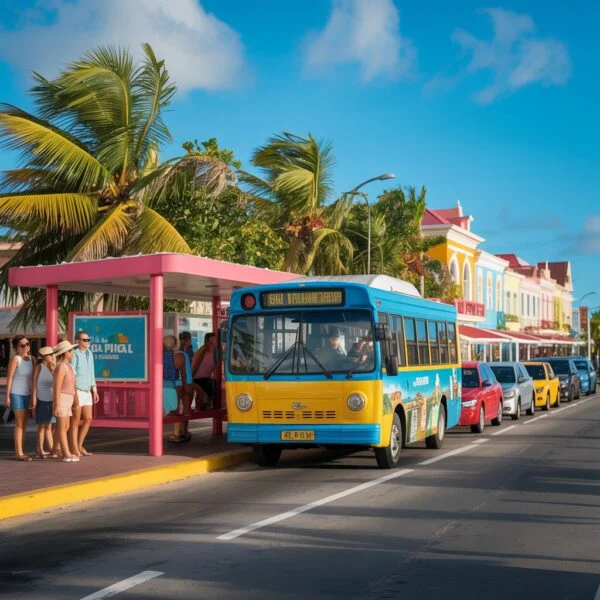 Aruba public transport vs car rental